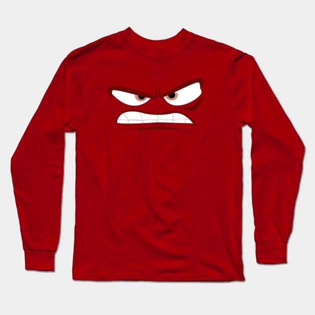 Anger Long Sleeve T-Shirt by DesignsByDrew